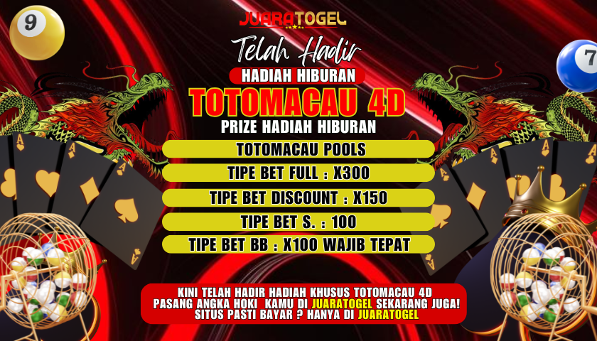 HADIAH HIBURAN TOTOMACAU 4D